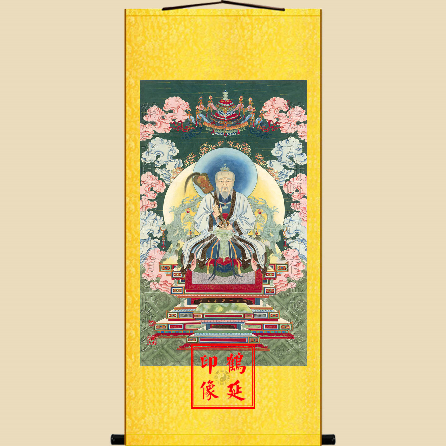 高清太上老君画像道德天尊挂画