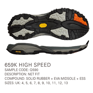 vibram 浦瑞浦斯 维修60天预订 底换底修鞋 659K 跑步足鞋