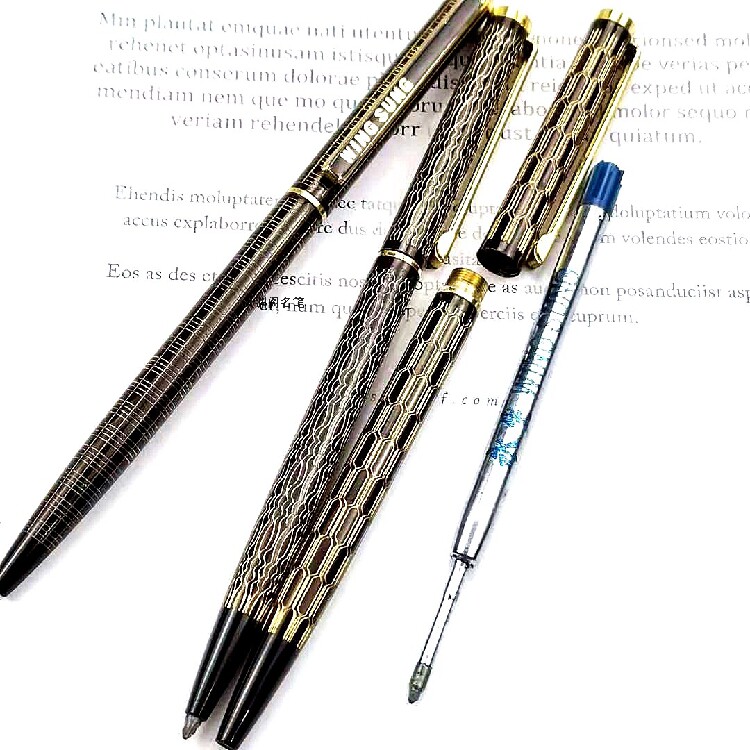 90년대 YONGSHENG 903 전체 구리 각인 G2 표준 리필 리필 소재 두꺼운 볼펜