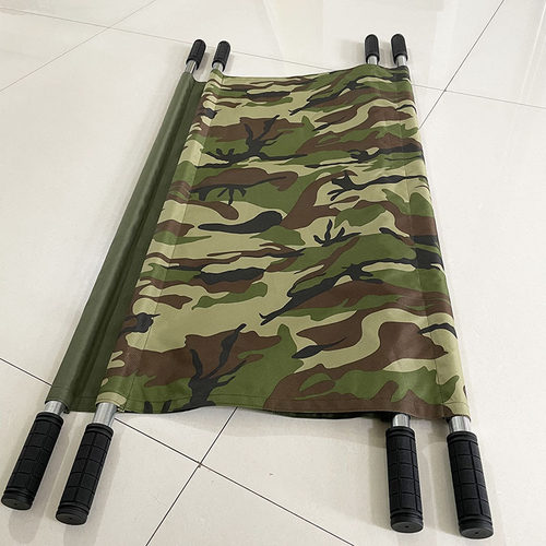 二人抬儿童游戏担架幼儿园活动道具小担架军绿迷彩担架运动会担架