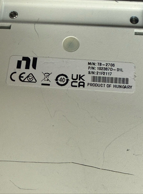 NI TB-2706 二手接线盒 正品 成色新 功能已测正常