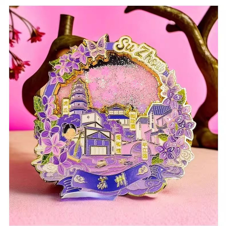 苏州文创紫藤花网师园旅游纪念品