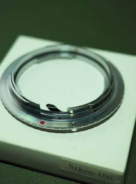 三皇冠Nikon-EOS EF高精铜转接环 尼康AI镜头转佳能单反机身5d3/4