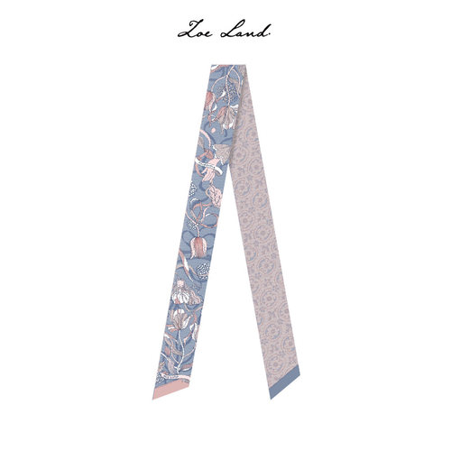 新品拇指姑娘郁金香窄／包柄丝巾