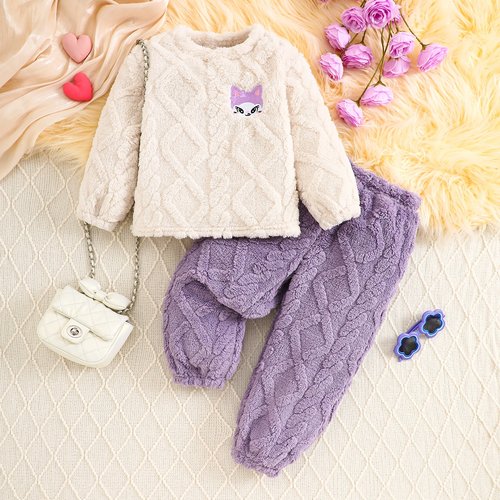 儿童睡衣女童秋冬季珊瑚绒中大童女孩法兰绒2025新款家居服潮