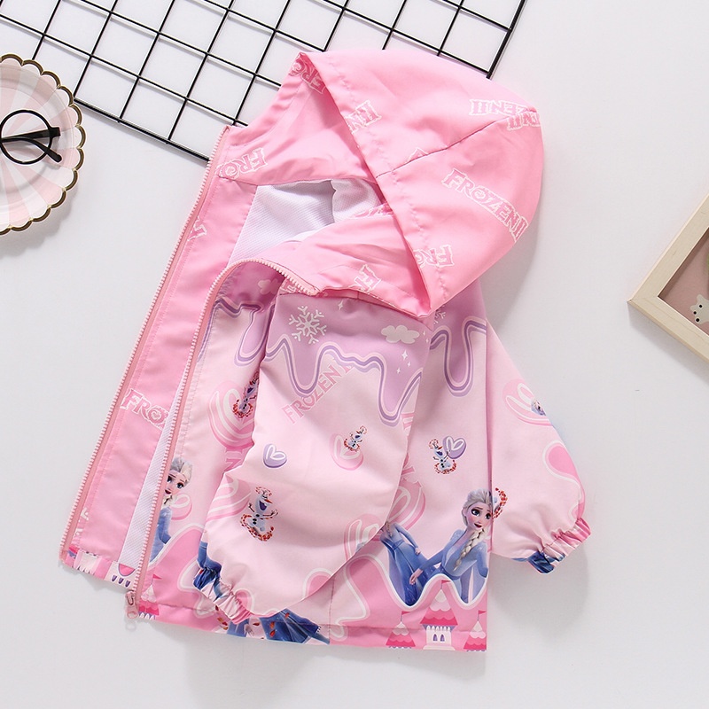 女童外套2025款春秋款儿童洋气冲锋衣薄款中童秋装夹克女孩防风衣