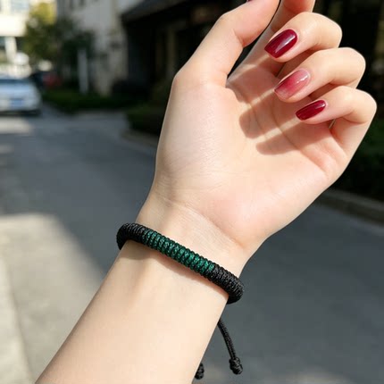 小众手工编织手链男女情侣款小红绳藏式金刚结一绳一结岁岁平安