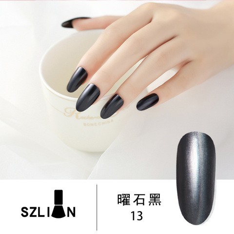 金属新款银色彩色镜面指甲油持久美甲工具