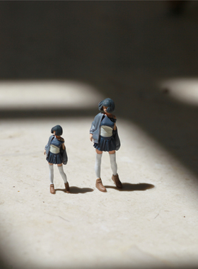 KING TOYS 日本学生 1/87 1/64 1/43人偶车模场景搭配 预定