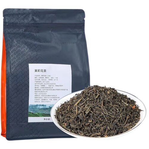 粒粒香茉莉绿茶黑芽商用500g袋