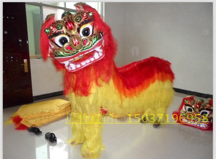 厂家直销舞龙舞狮京都北狮道具高档正宗北京狮子南狮小狮龙灯锣鼓