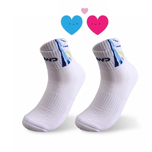 凯威专业运动袜591男女士加厚592毛巾底棉袜吸汗透气中筒乒乓球袜