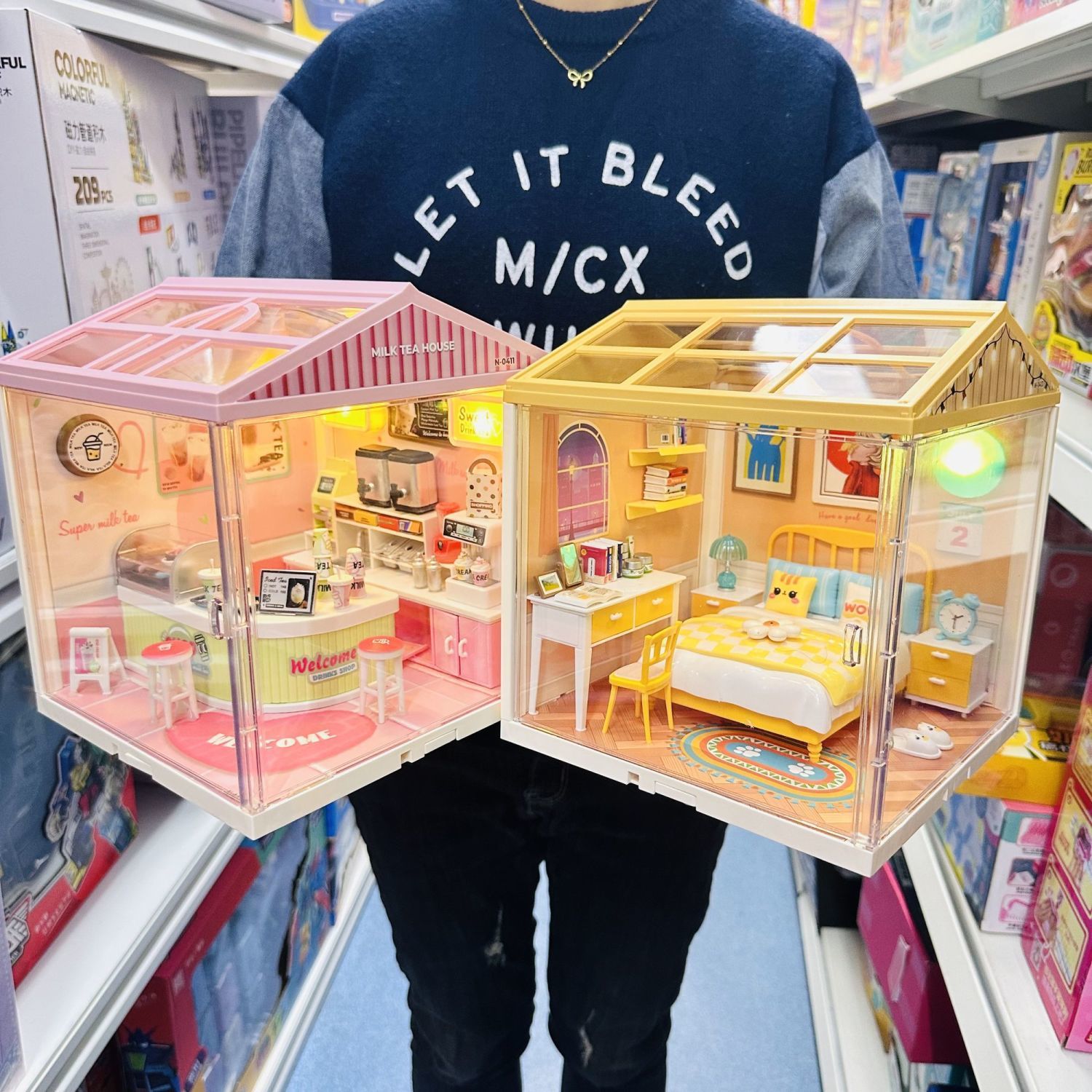 DIY大城小镇温馨迷你小屋积木