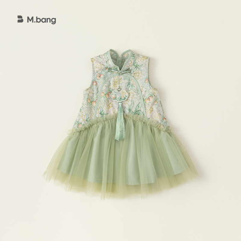 童装国风儿童网纱裙夏装女童新中