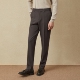 西裤 吉约蒙男士 商务休闲直筒保暖秋冬季 棕色西装 子 裤 重磅加厚