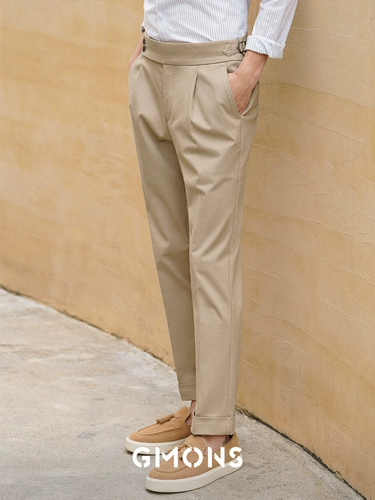 Первые 30 новых продуктов, 1 кусок 1 кусок 60 % скидки на Gyumon Naples West Pants Men's High -Hwaist Casual Pants Haki Pants