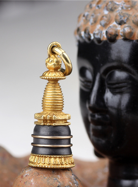 可打开空心嘎乌盒铜项链吊坠