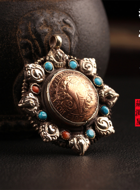 个性复古太阳花民族风项链吊坠