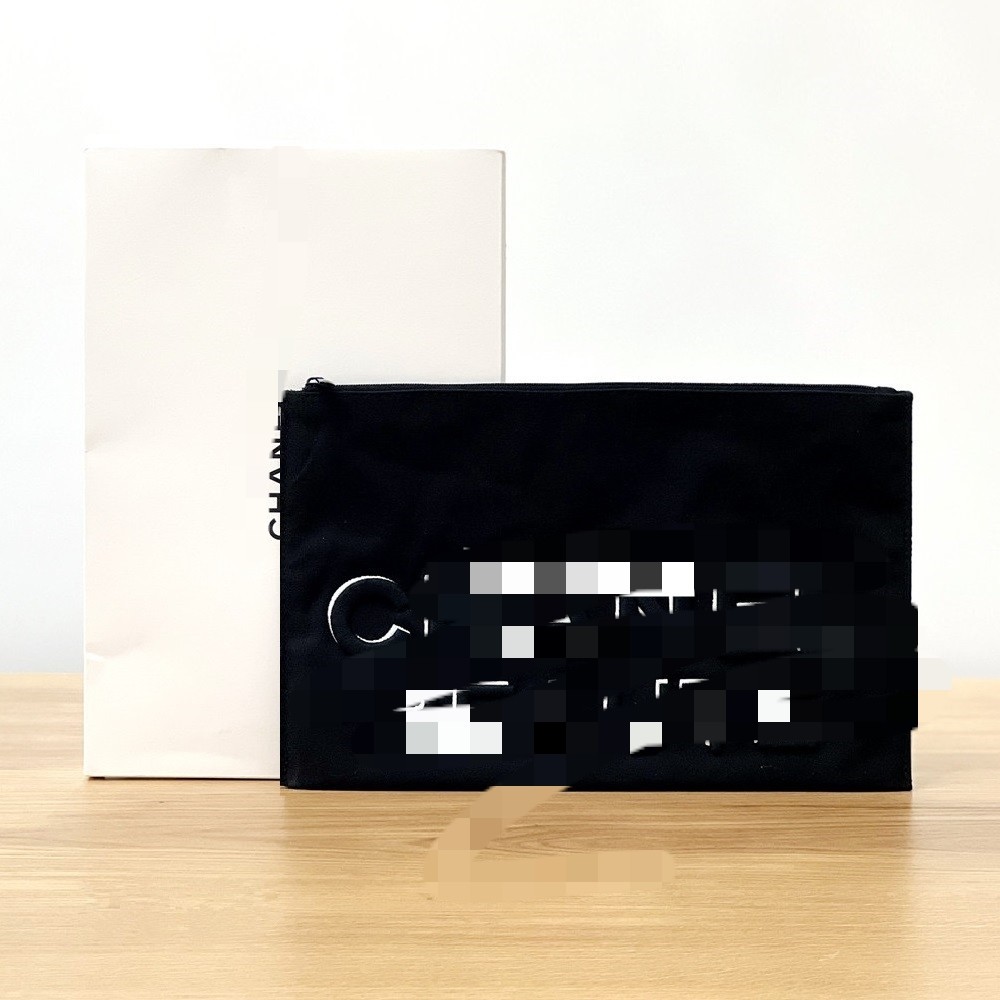 2025圣诞柜台赠品黑色帆布手拿包立体刺绣大容量洗漱包 化妆包,箱包皮具/热销女包/男包,手拿包,淘宝优惠券,粉丝福利购,淘宝优惠卷