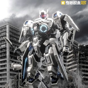 奇妙积木Keeppley王者荣耀皮肤周边无限飓风号夏侯惇手办模型玩具