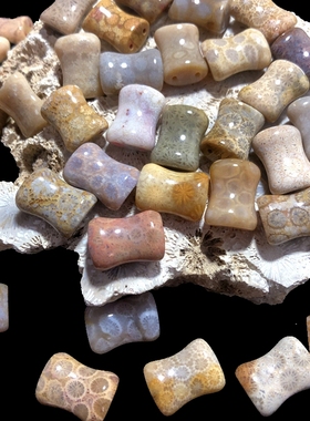 天然珊瑚玉竹节单个手排片手牌冰种步步高升节节高手镯DIY搭配B组