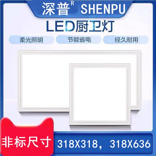 318x318适用法狮龙集成吊顶led灯
