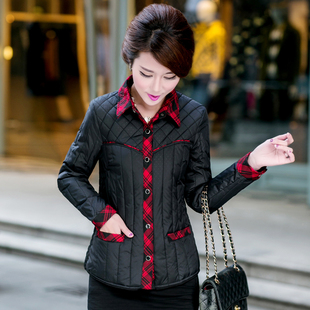 外套女装 2025韩版 中年棉衣棉服妈妈装 棉袄羽绒棉内胆百搭开衫 大码