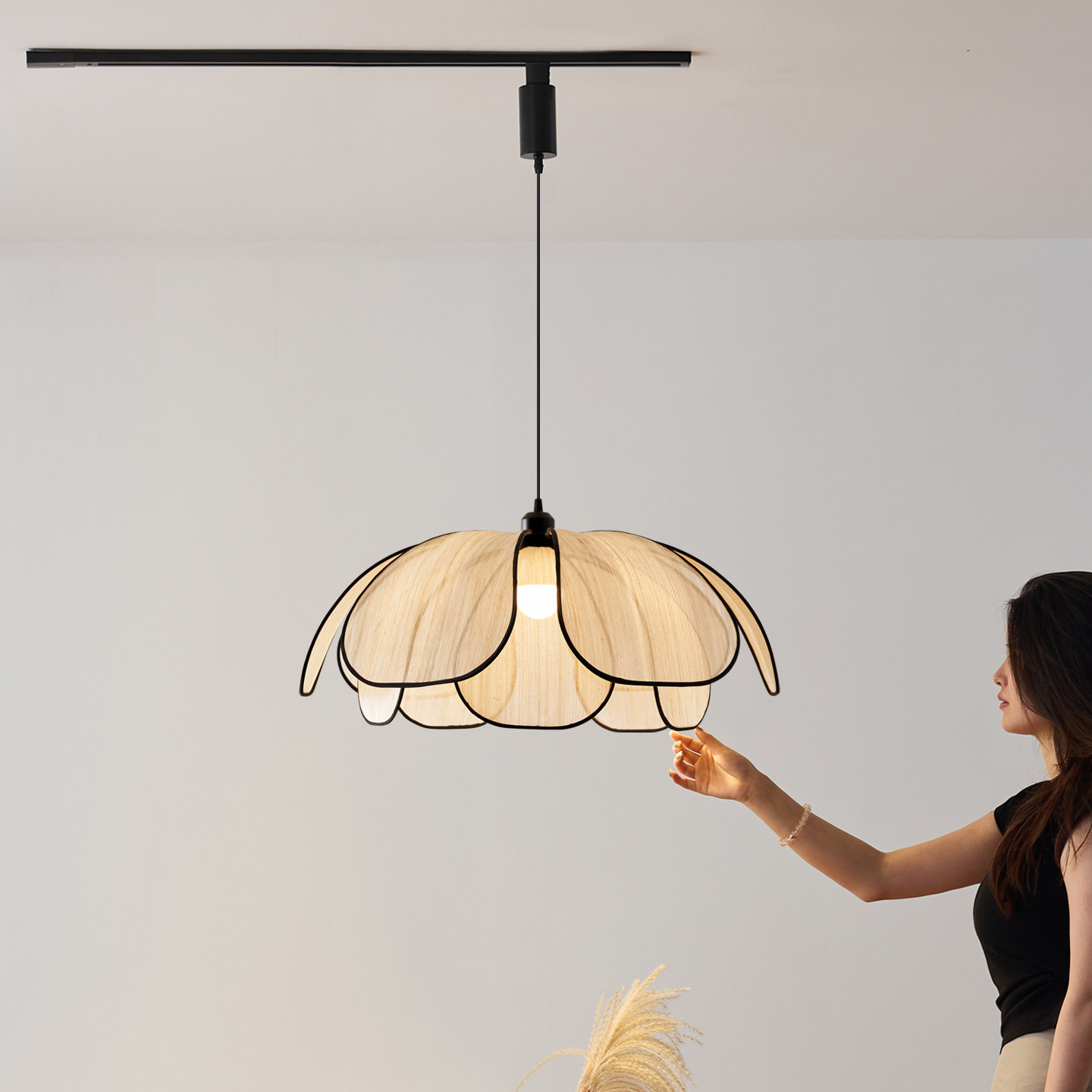 法式轨道吊灯 中古风餐厅可移位复古奶油餐桌饭桌花瓣岛台吧台灯,家装灯饰光源,餐厅吊灯,淘宝优惠券,粉丝福利购,淘宝优惠卷