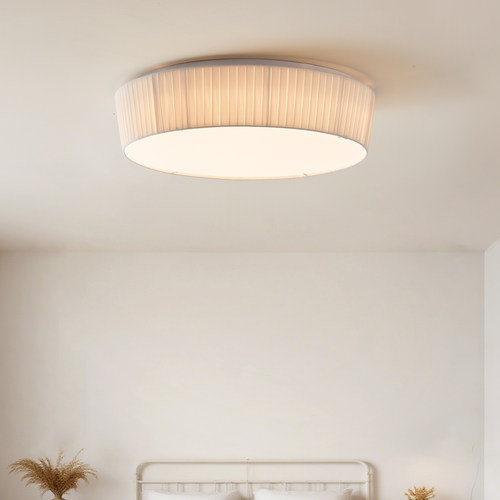 法式百褶奶油风吸顶灯