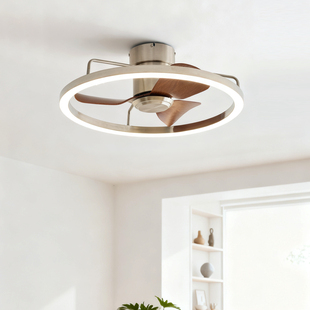 2025新款 包豪斯复古风主卧灯房间灯吊扇灯书房灯 风扇灯卧室灯美式