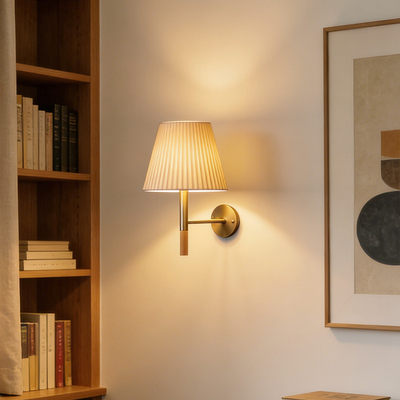 复古北欧实木壁灯卧室床头氛围