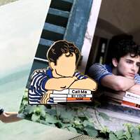 CMBYN movie badge, please call me by Your Name Peripheral metal brooch Sweet Tea Peripheral Souvenir pin thumbnail 3
