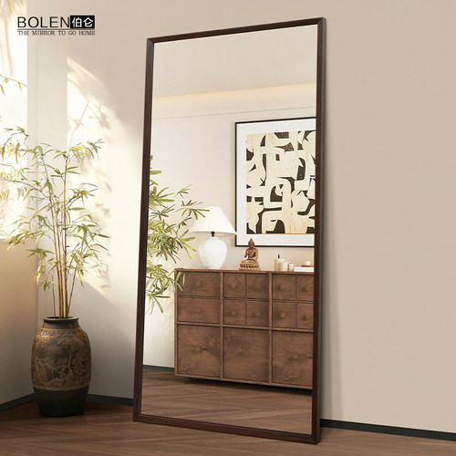 BOLEN中古风实木穿衣镜子防爆