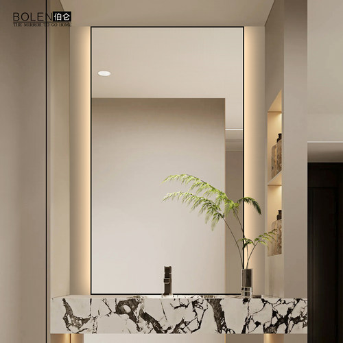 BOLEN极简铝合金带框浴室灯镜