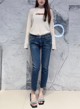 国内现货 Goldsign 高腰基础款百搭显瘦显腿长小脚牛仔裤浅蓝深蓝