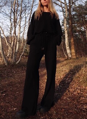 现货 Citizens of Humanity COH 松紧腰垂感宽松休闲拖地阔腿裤女