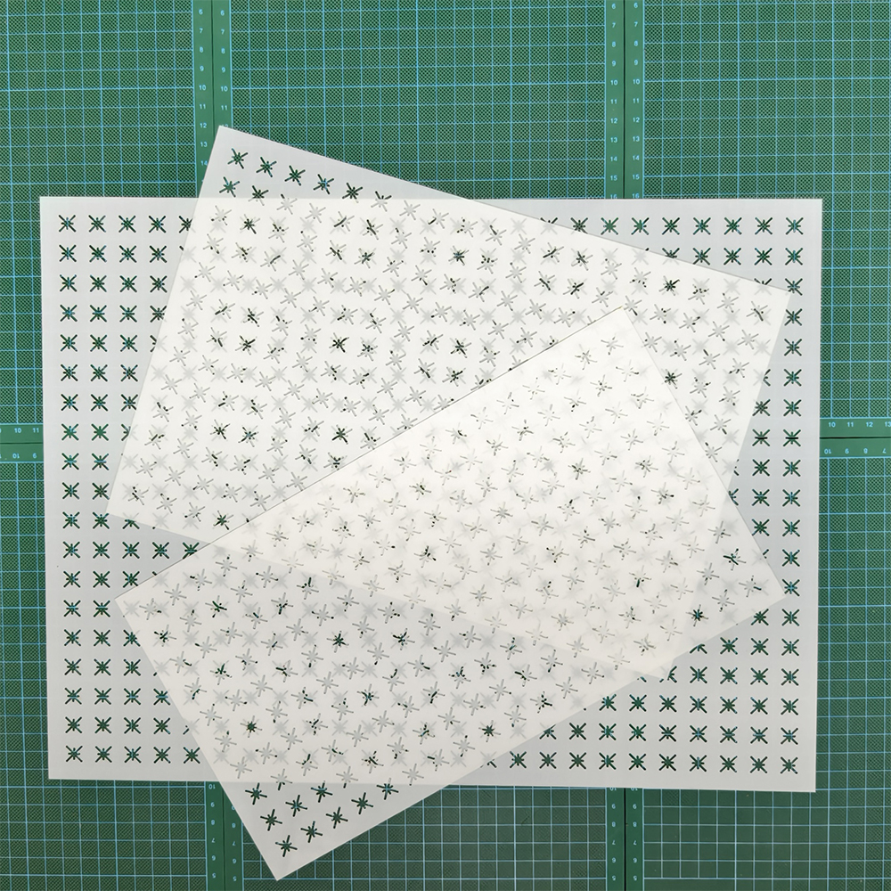 218 米字纹 刺绣刺子绣镂空画图模板diy拓图描图工具杯垫茶垫茶席