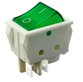 32*25MM带灯白色开关R210-C5L-WG