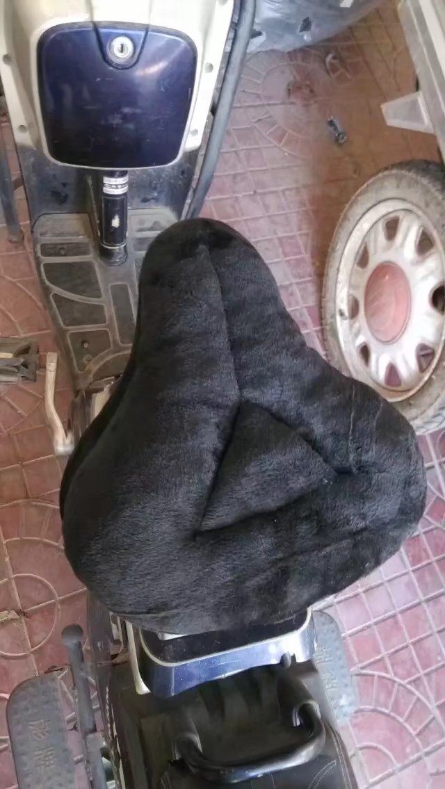 加大加绒加厚自行车座套坐垫套电动车座垫套柔软保暖防晒