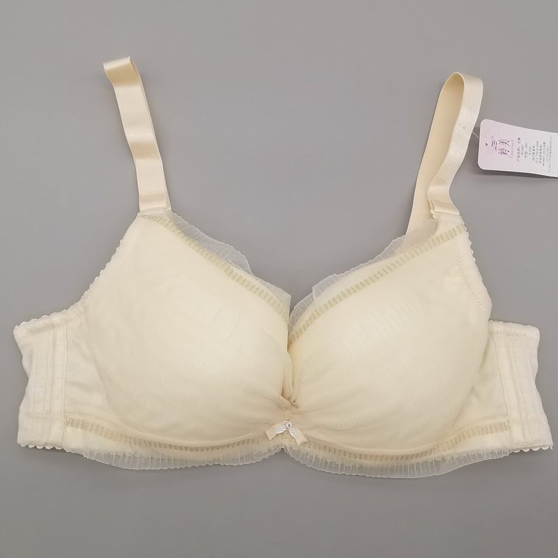 婷美内衣胸罩上薄下厚款柔软杯上托防下垂聚拢调整定型文胸tw5185