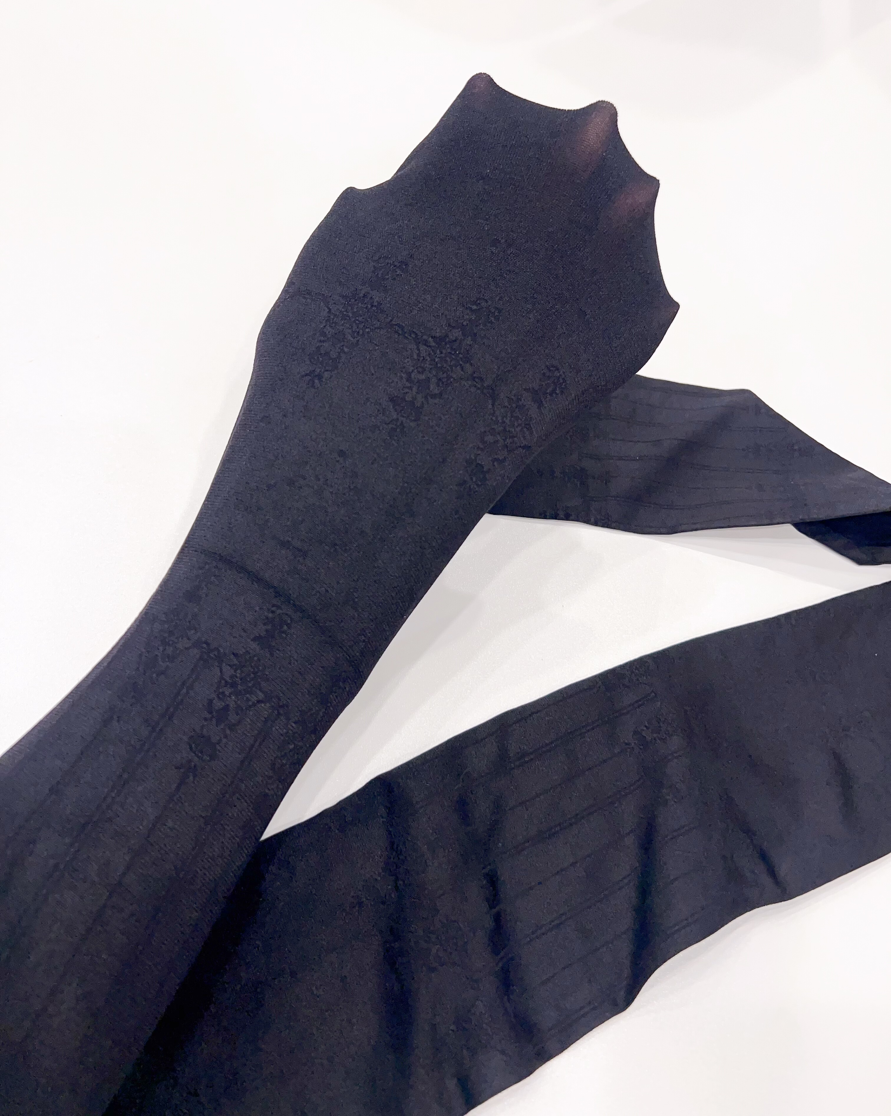 日本制，100D哑光天鹅绒微压感，暗花提花连裤袜