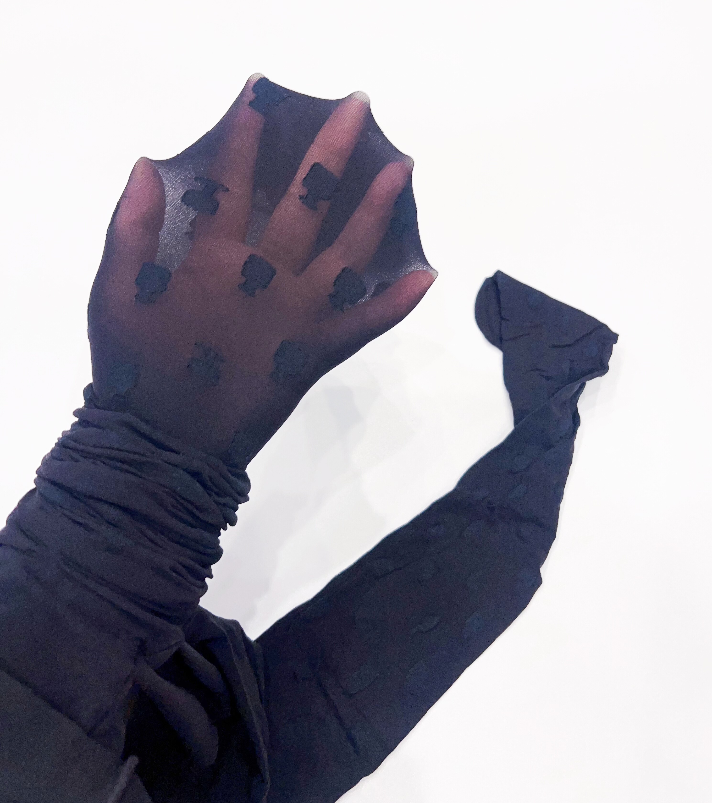 日本制，酒杯提花暗花，20D基本透明小众提花天鹅绒连裤袜