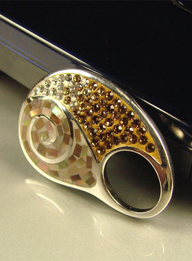 小众限量款925纯银闪亮水晶吊坠