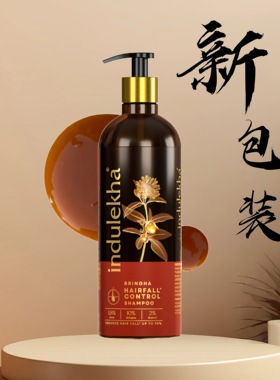 印度Indulekha Shampoo专于防掉洗发水/阿育吠陀草本制成
