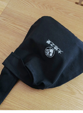 简约黑色厚帆布手腕包~小号粽子包~非常精致的小包随身包遛弯包