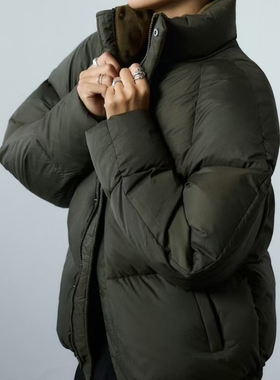 丹麦本土小众品牌b@reen保真~面包服男女款保暖棉服极简复古外套