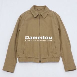 老干部风~经典实用夹克重工翻领外套宽松显瘦百搭休闲长袖上衣