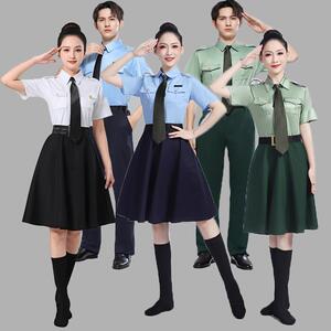 学生升旗手仪仗队服装爱国教育旗班鼓乐队合唱团礼服男女升旗礼服