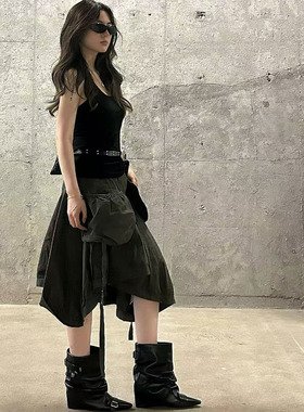 韩国设计师品牌TREEMINGBIRD时尚潮人短靴