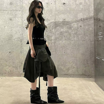 韩国设计师品牌TREEMINGBIRD时尚潮人短靴